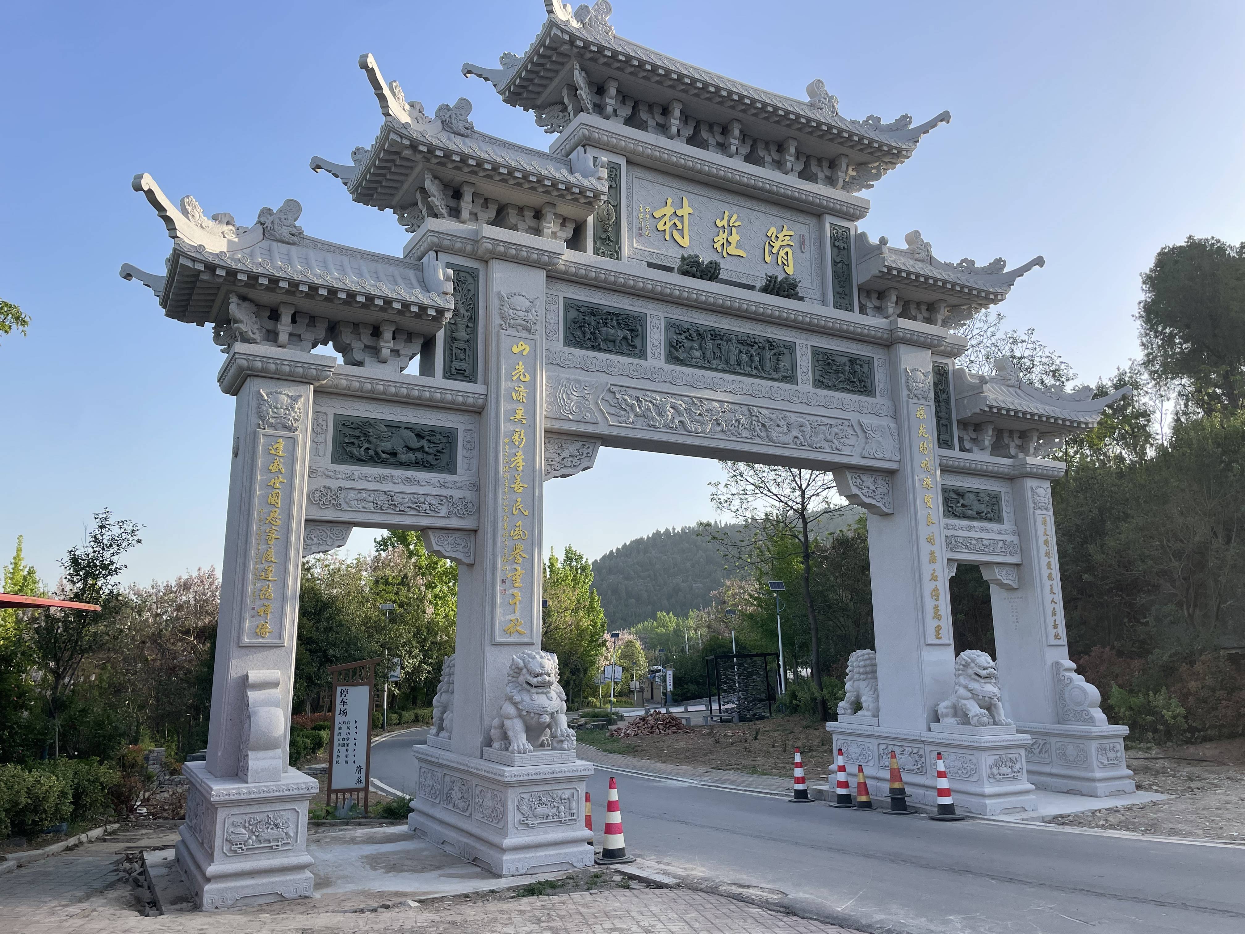 新农村石材门楼图片样式