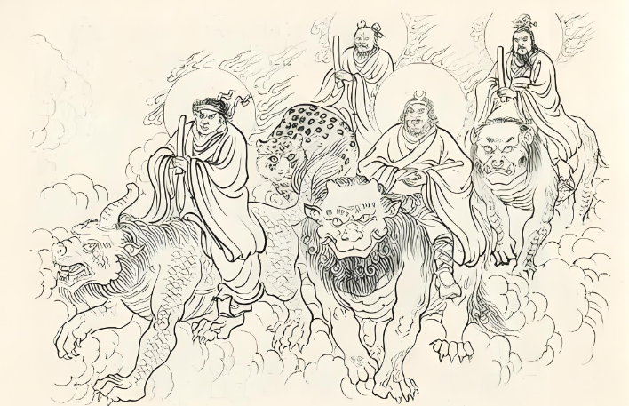 中国神话人物集-九龙岛四圣