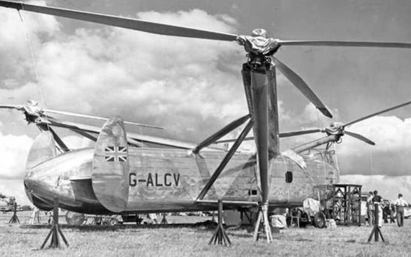 英国的奇特设计,三旋翼的w.11天空之马重型直升机