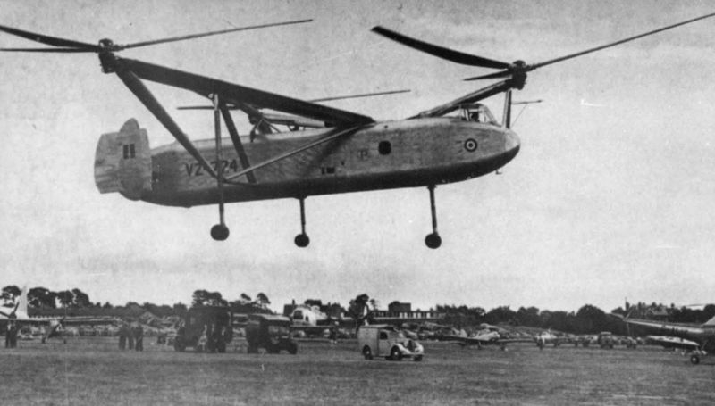 英国的奇特设计,三旋翼的w.11天空之马重型直升机