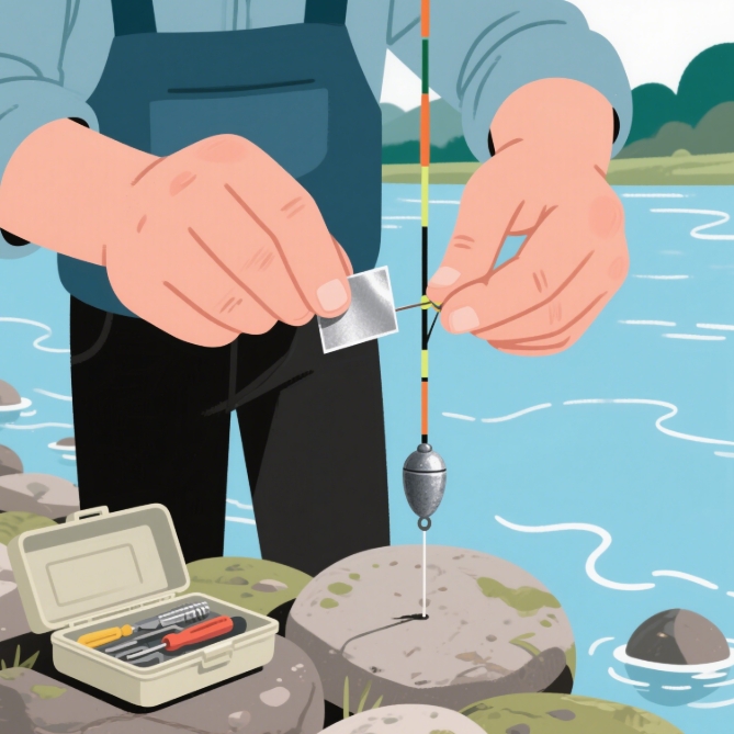 浮漂太钝抓不到口?老钓手私藏铅皮微调法,半目信号也能抓