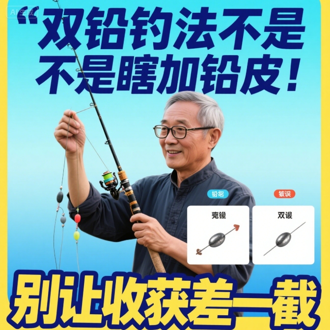 双铅钓法藏着 "隐藏设定":不是随便加铅皮,差3个细节渔获差一半