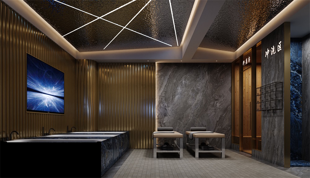 「案例欣赏」嘉兴洗浴会所设计装修效果图