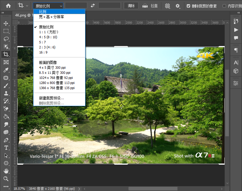 photoshop如何裁剪图片