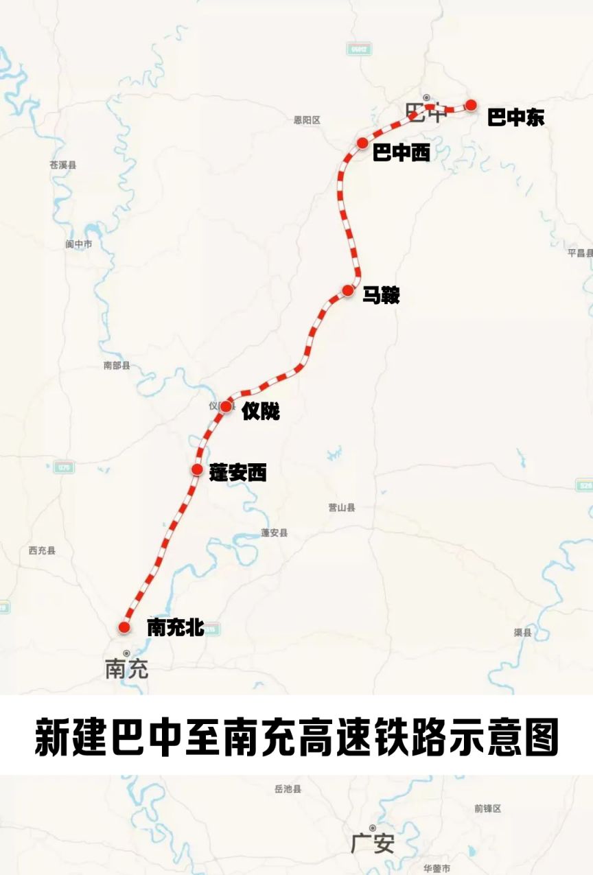 汉巴南高铁最新线路图图片