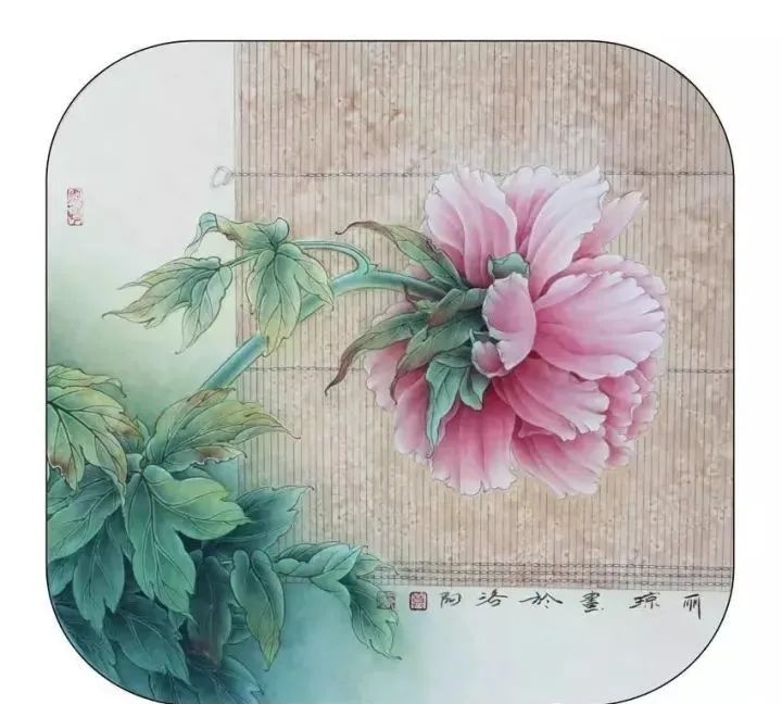 工笔牡丹构图完美,笔触精细,美到让人惊喜!