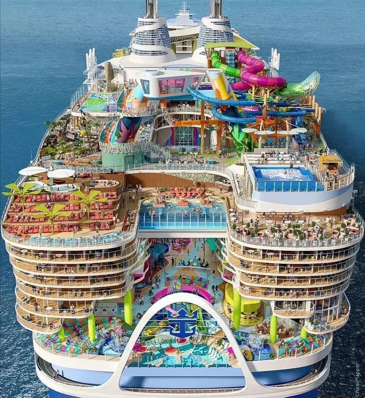 世界上最大游轮. 有木有被震撼到? 有钱有闲有懒的人,请上船6868