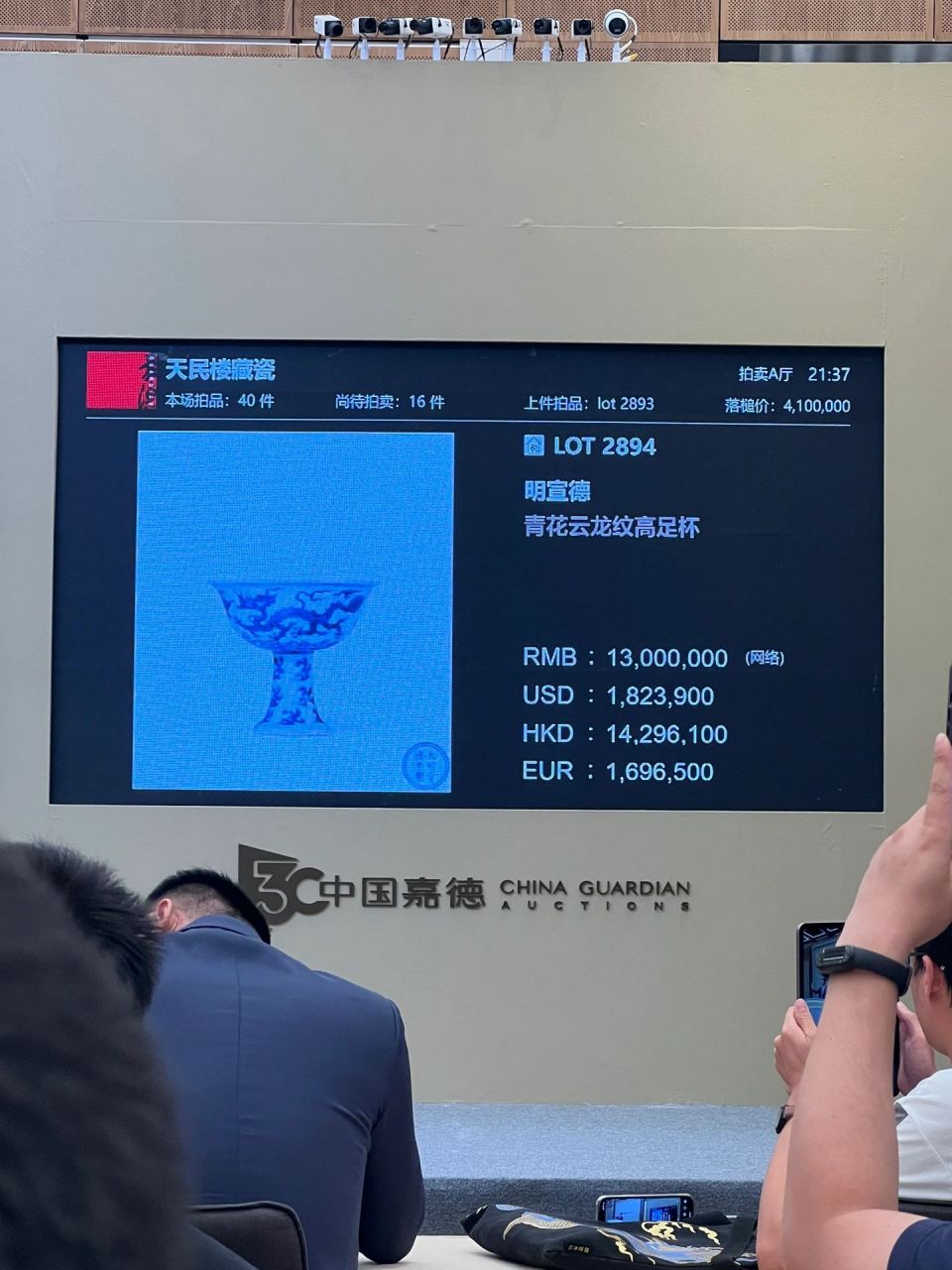 嘉德的这场"天民楼藏瓷"专场拍卖可谓叫好又叫座,斩获"白手套"佳绩.