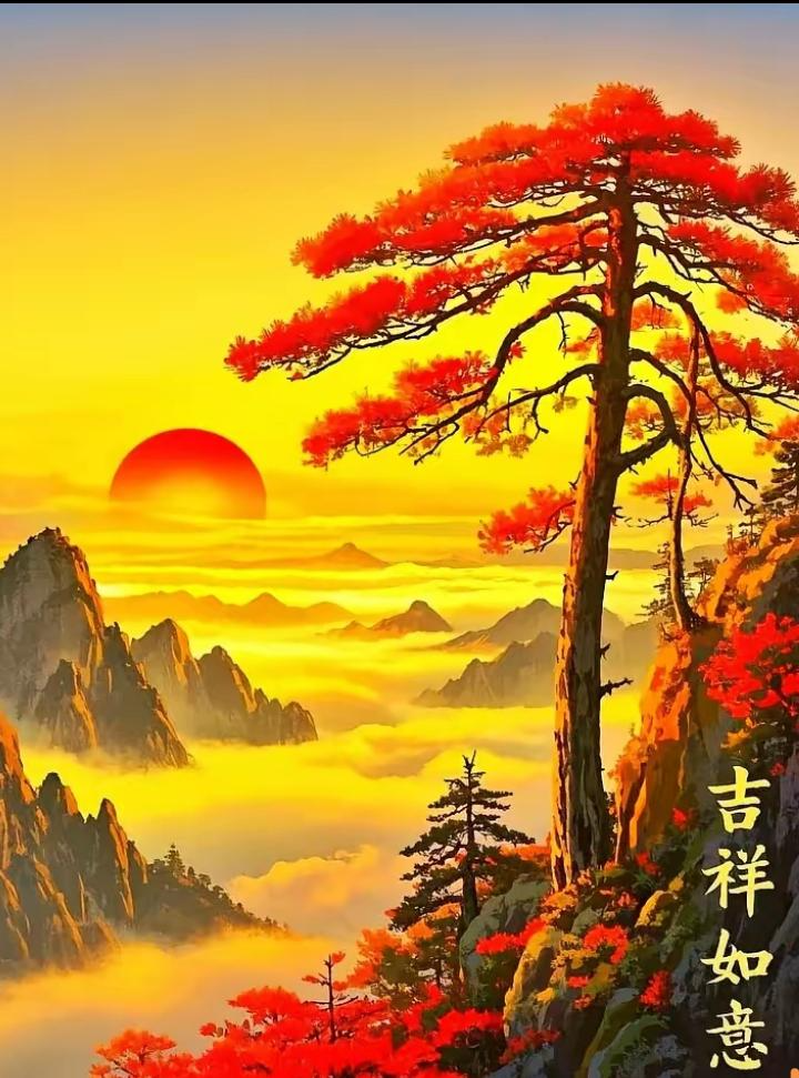转运有靠山图片吉祥好兆头的风景图片鸿运当头旭日东升图片转运风景