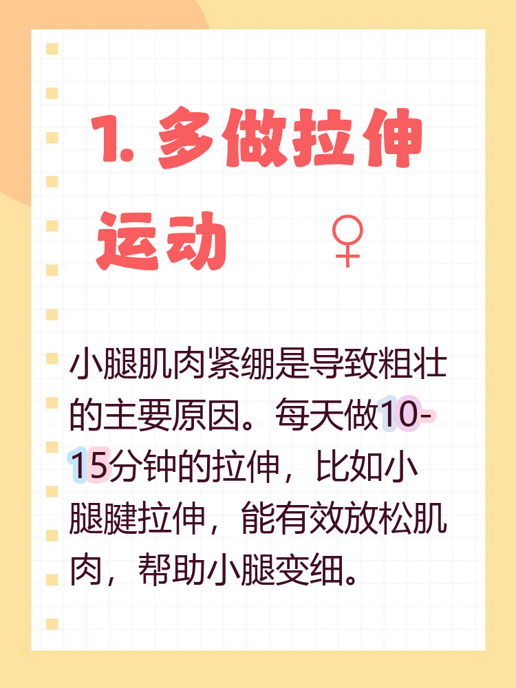 为什么小腿有肌肉