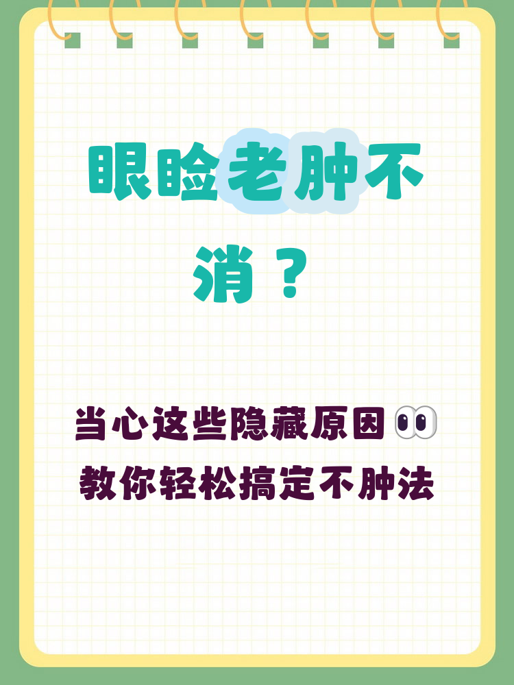 眼睑一直肿着什么原因