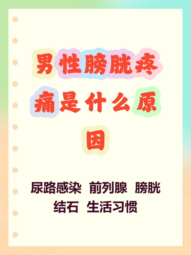 男性膀胱疼痛可能的原因可不少,但大部分都是可以解决的哦～