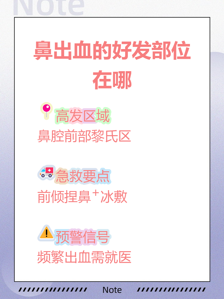 其实90%的鼻出血都发生在一个叫"黎氏区"的地方!