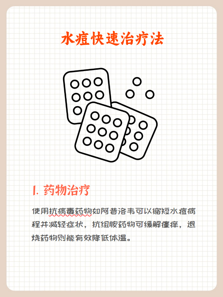 快速治疗水痘的方法?