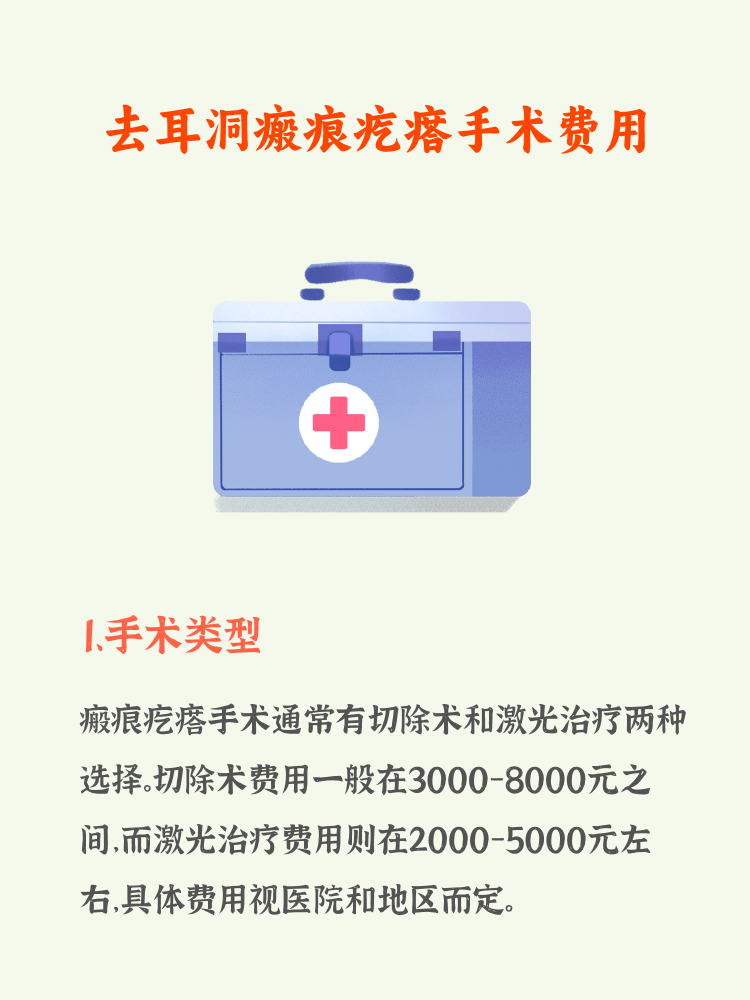 打耳洞后长瘢痕疙瘩?手术费用大揭秘!  1.