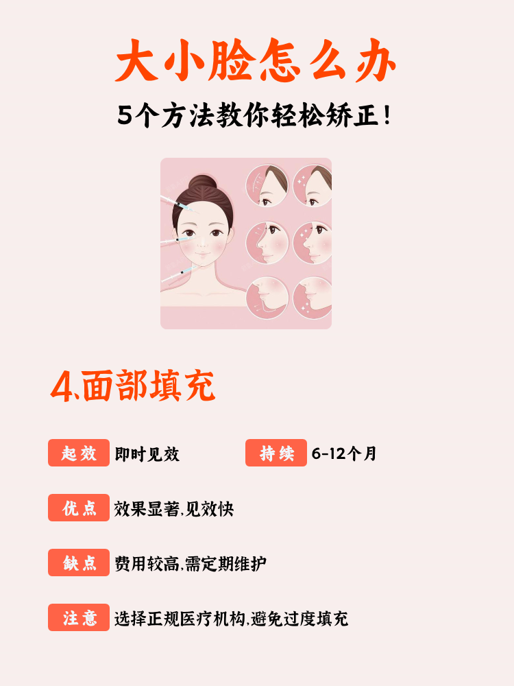 大小脸,即面部不对称,可能由多种原因引起.