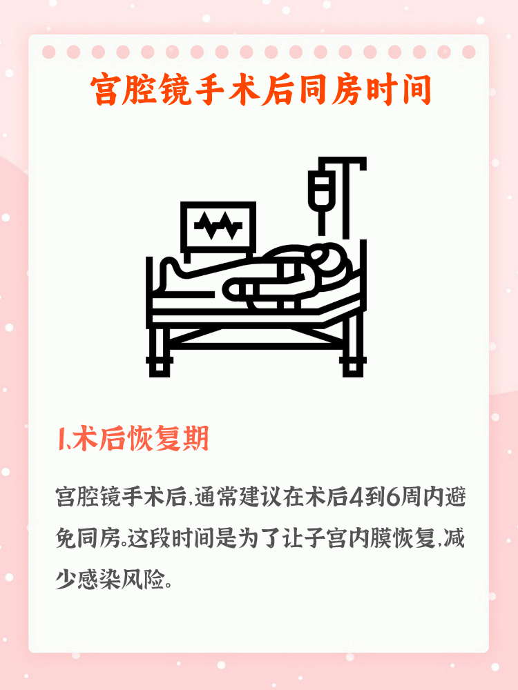 宫腔镜手术后多久可以同房