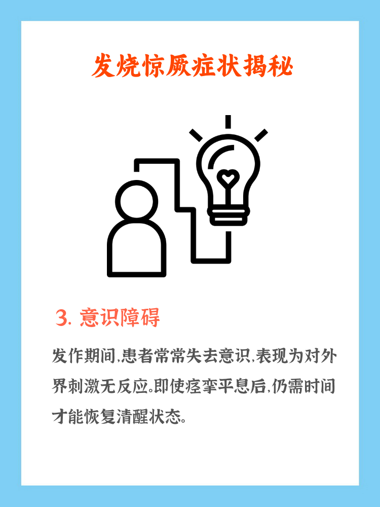 恢复期,表现疲惫或嗜睡高热惊厥的急救处理高热惊厥海报发热惊阙高热