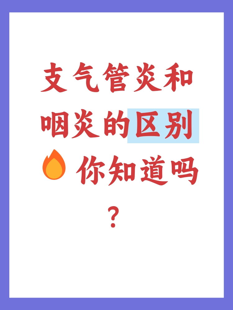 支气管炎和咽炎有什么区别