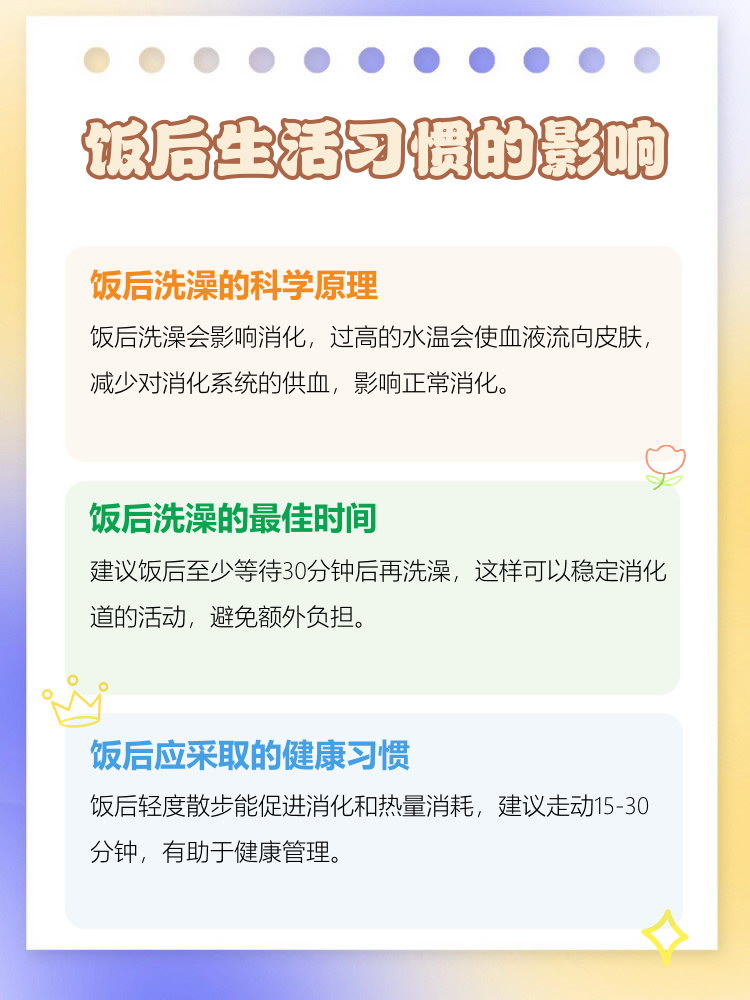 吃完饭为什么不能洗澡?为什么在线