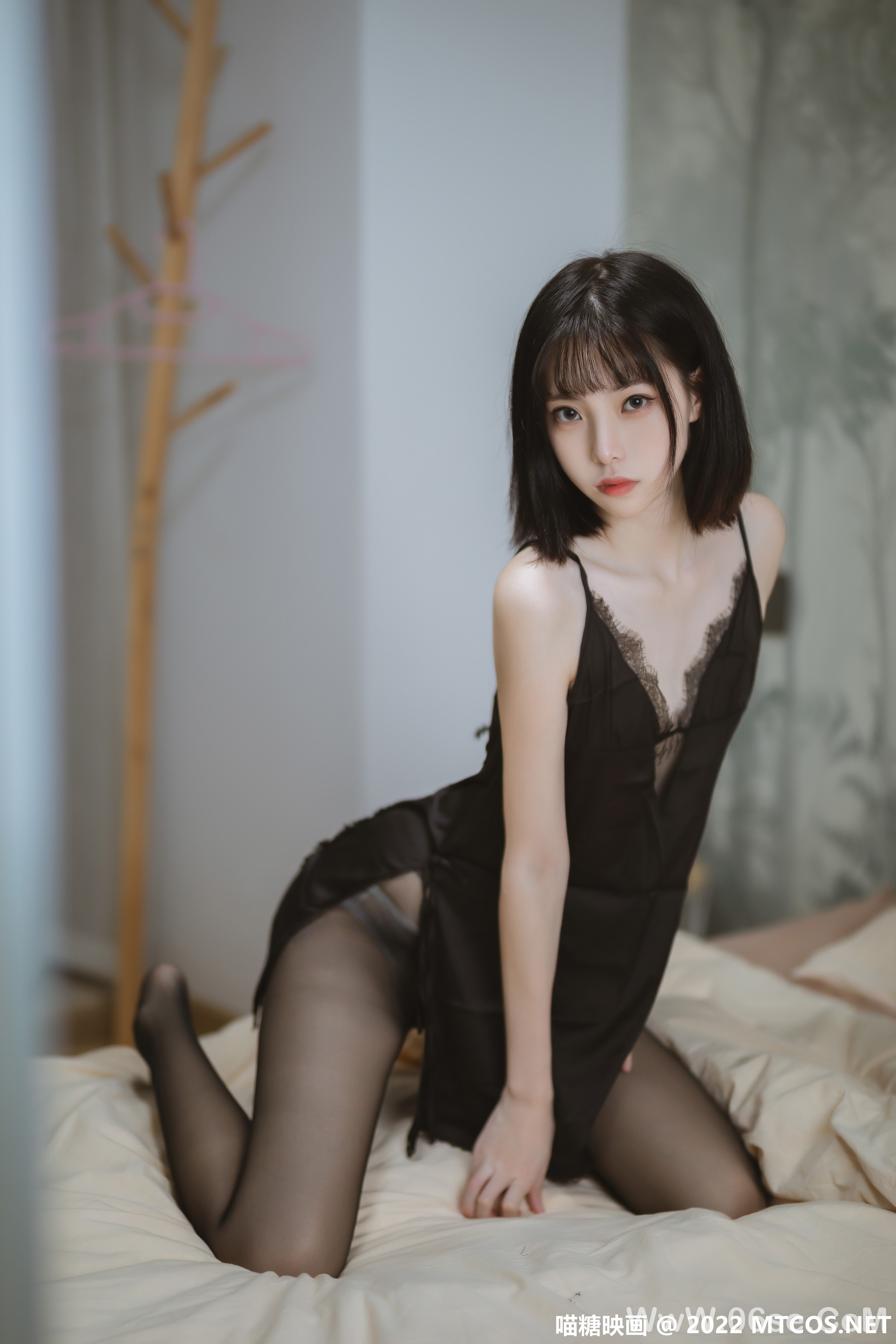 图片[4]-[喵糖映画] 2022.08.06 赏美 VOL.475 黑色蕾丝睡衣 [35+1P-710M]-六色网