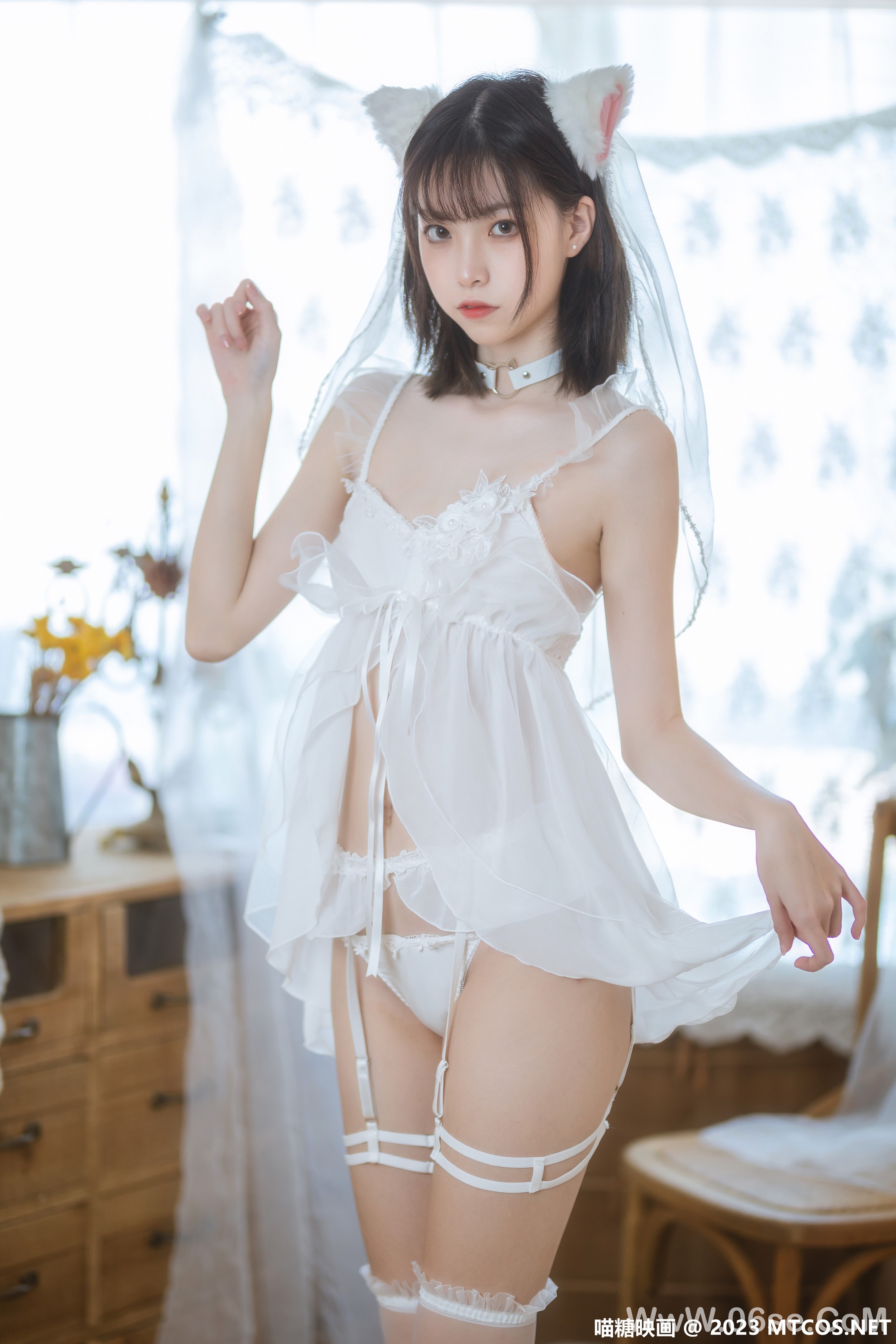 图片[9]-[喵糖映画] 2023.02.01 赏美 VOL.562 少女白色裙 [41+1P-814M]-六色网