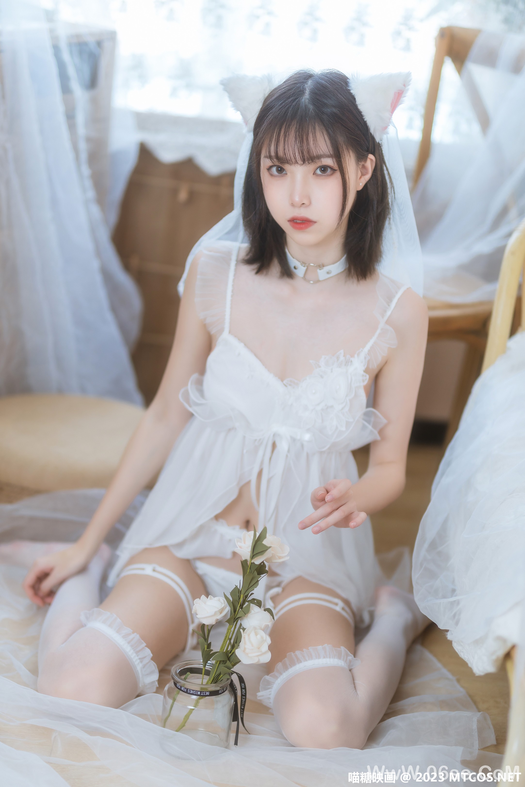 图片[11]-[喵糖映画] 2023.02.01 赏美 VOL.562 少女白色裙 [41+1P-814M]-六色网