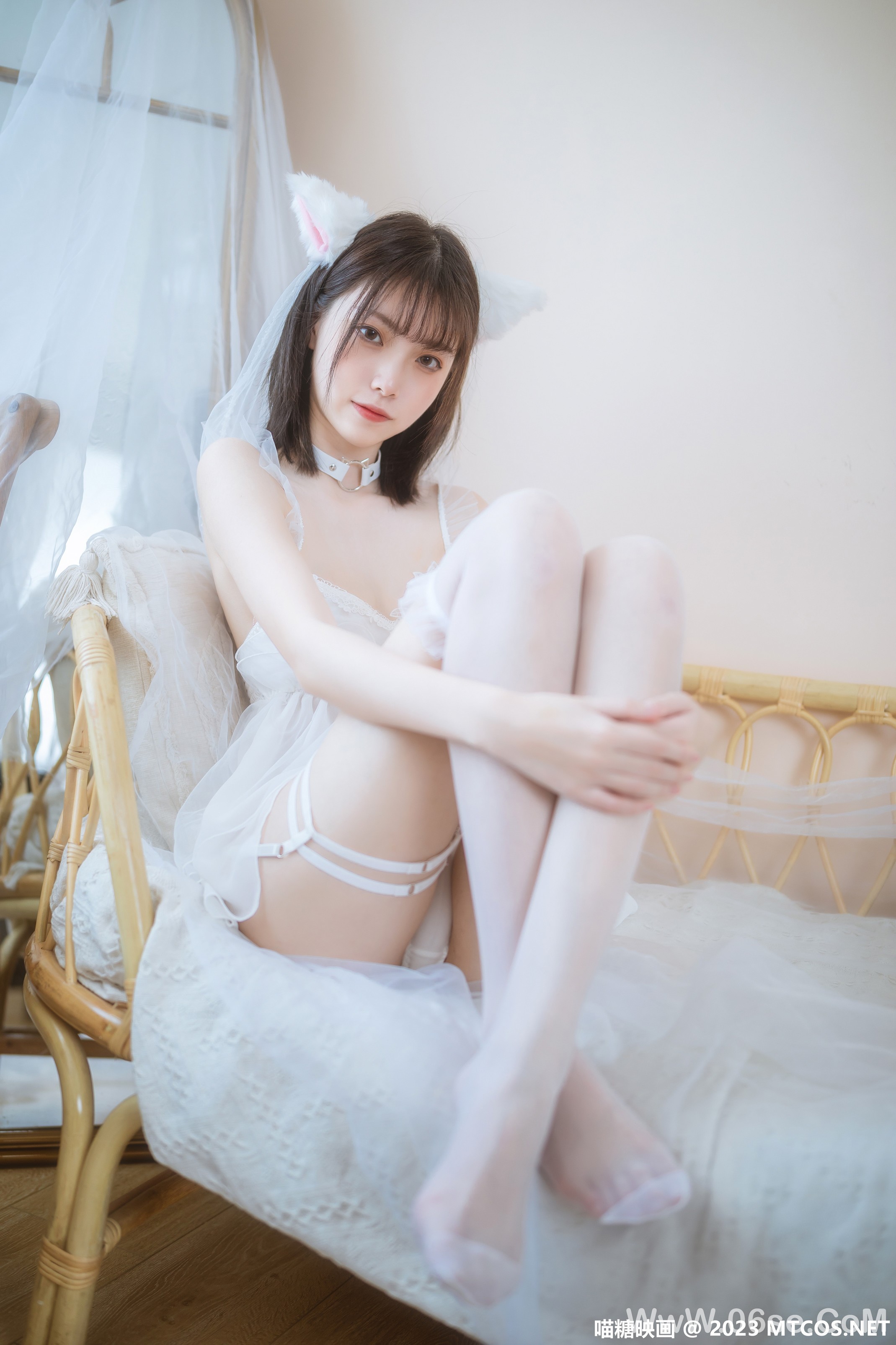 图片[16]-[喵糖映画] 2023.02.01 赏美 VOL.562 少女白色裙 [41+1P-814M]-六色网