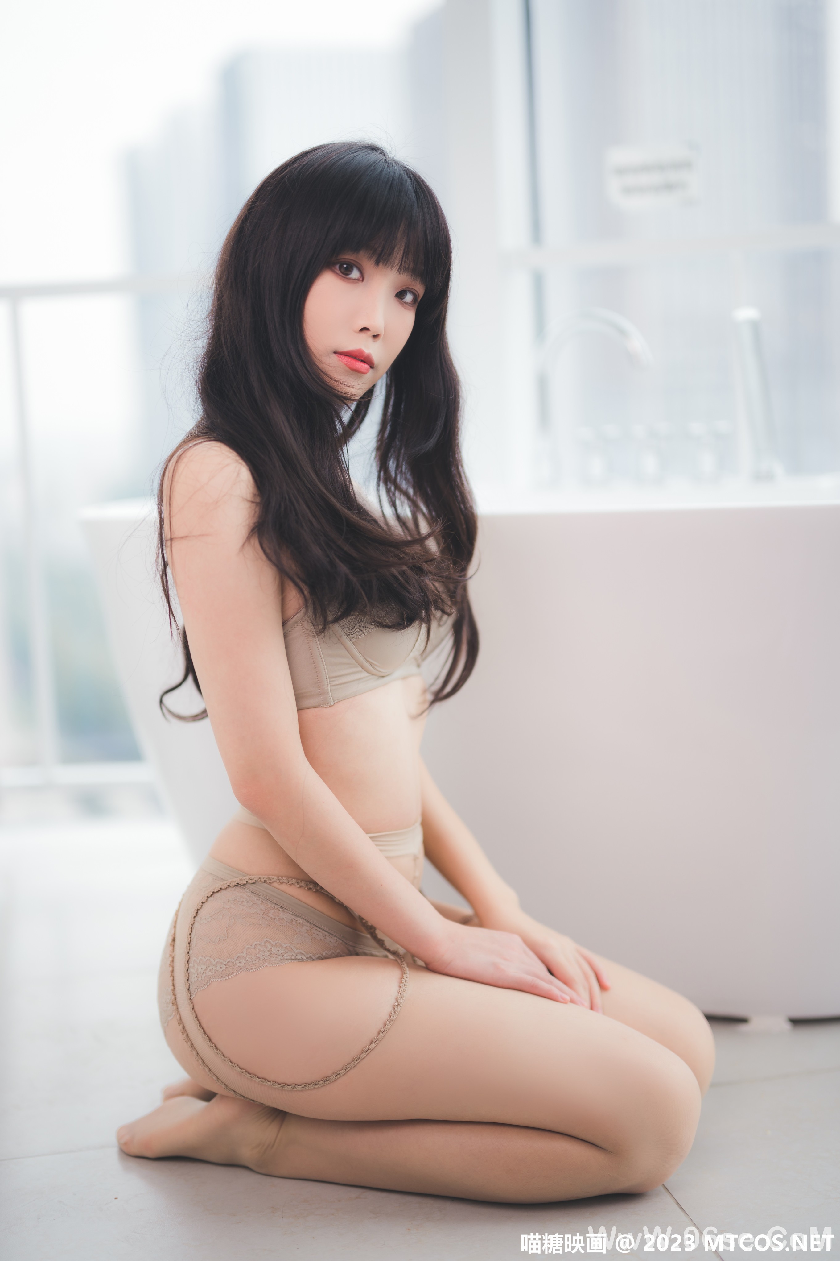 图片[48]-[喵糖映画] 2023.03.06 赏美 VOL.567 风衣内衣 [52+1P-353M]-六色网
