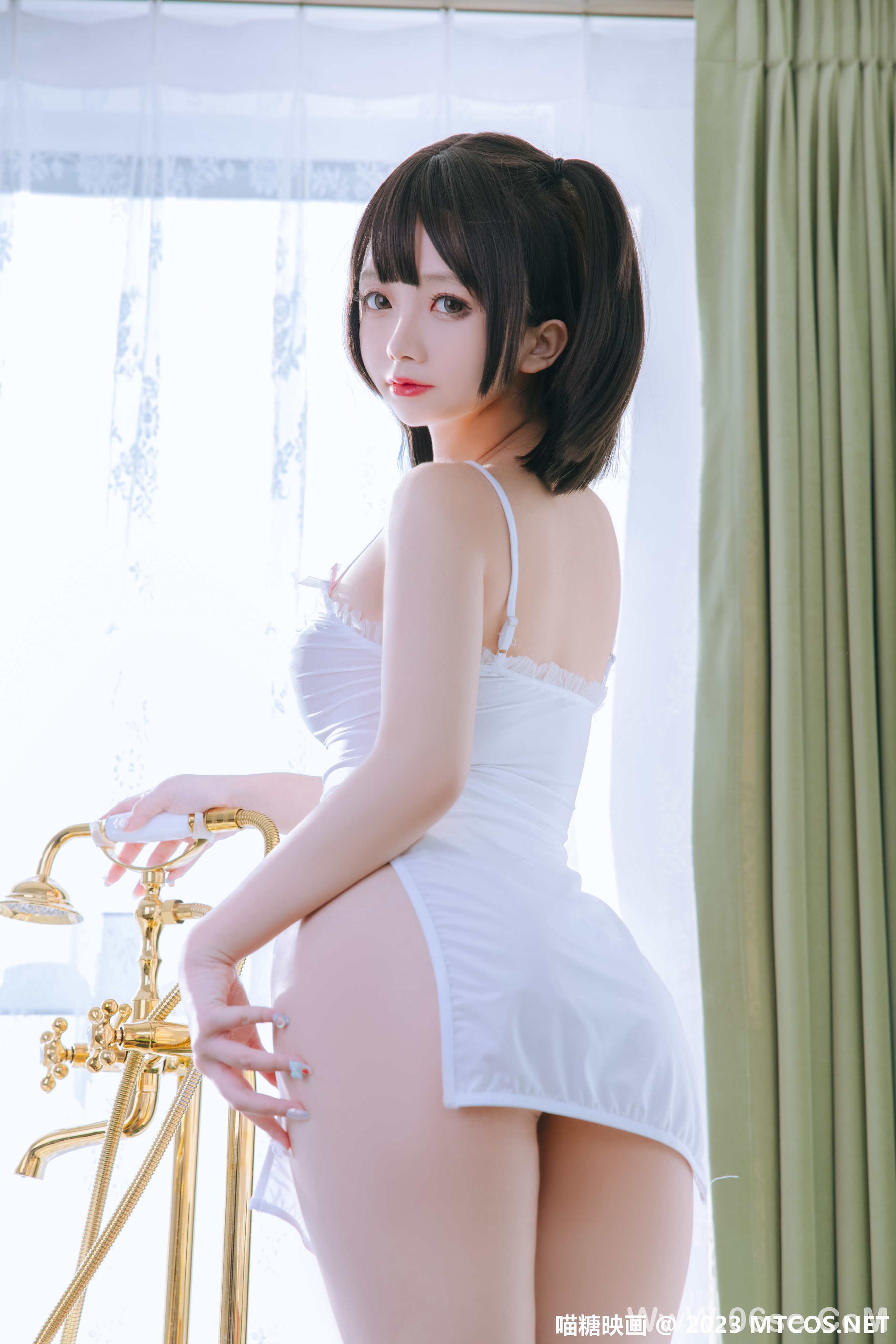 图片[68]-[喵糖映画] 2023.01.02 赏美 VOL.554 湿身小白裙 [72+1P-1.33G]-六色网