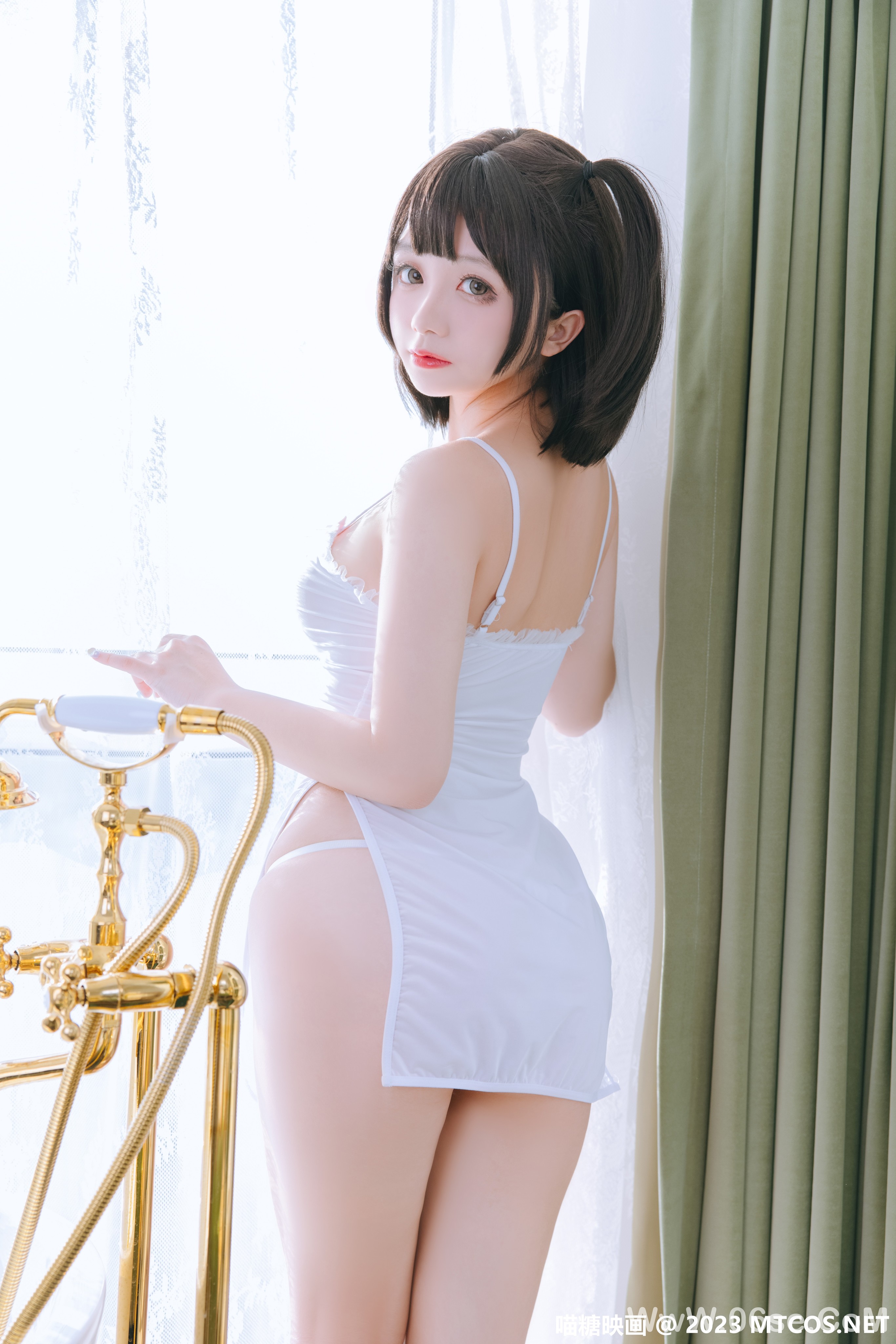 图片[22]-[喵糖映画] 2023.01.02 赏美 VOL.554 湿身小白裙 [72+1P-1.33G]-六色网