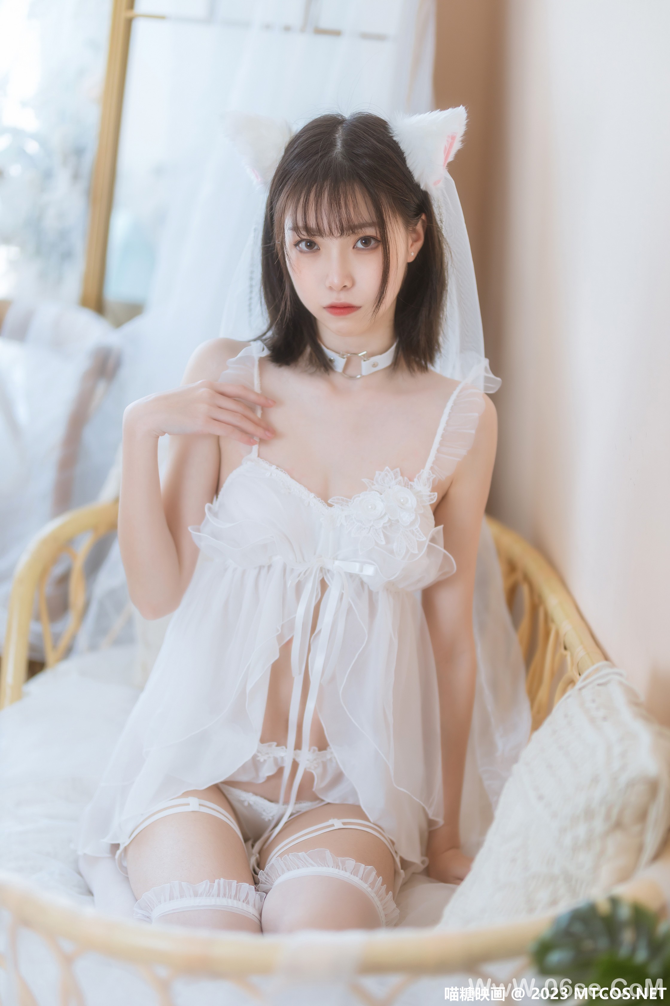 图片[32]-[喵糖映画] 2023.02.01 赏美 VOL.562 少女白色裙 [41+1P-814M]-六色网