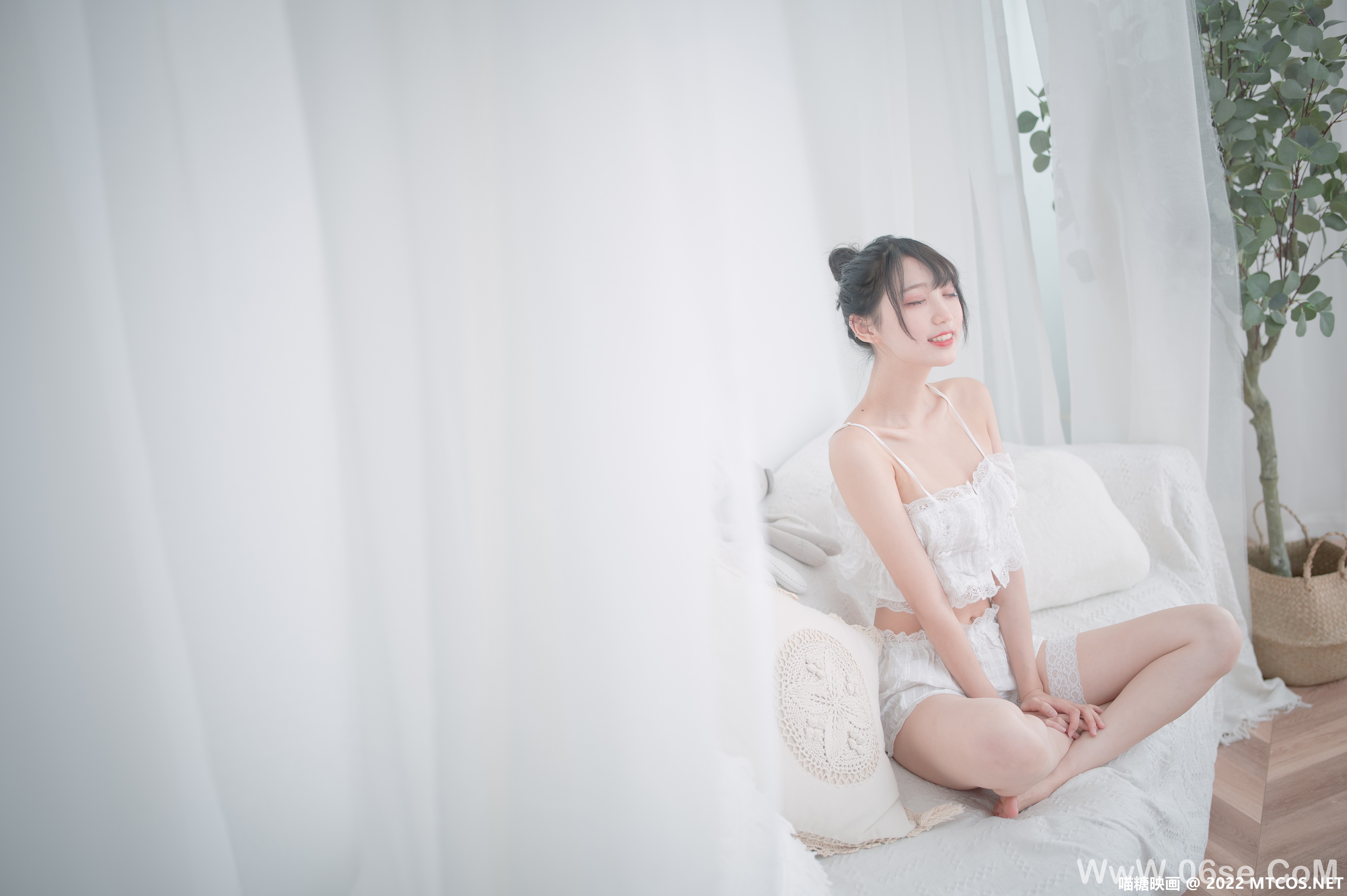 图片[7]-[喵糖映画] 2022.09.09 赏美 VOL.506 白色睡衣 [20+1P-198M]-六色网