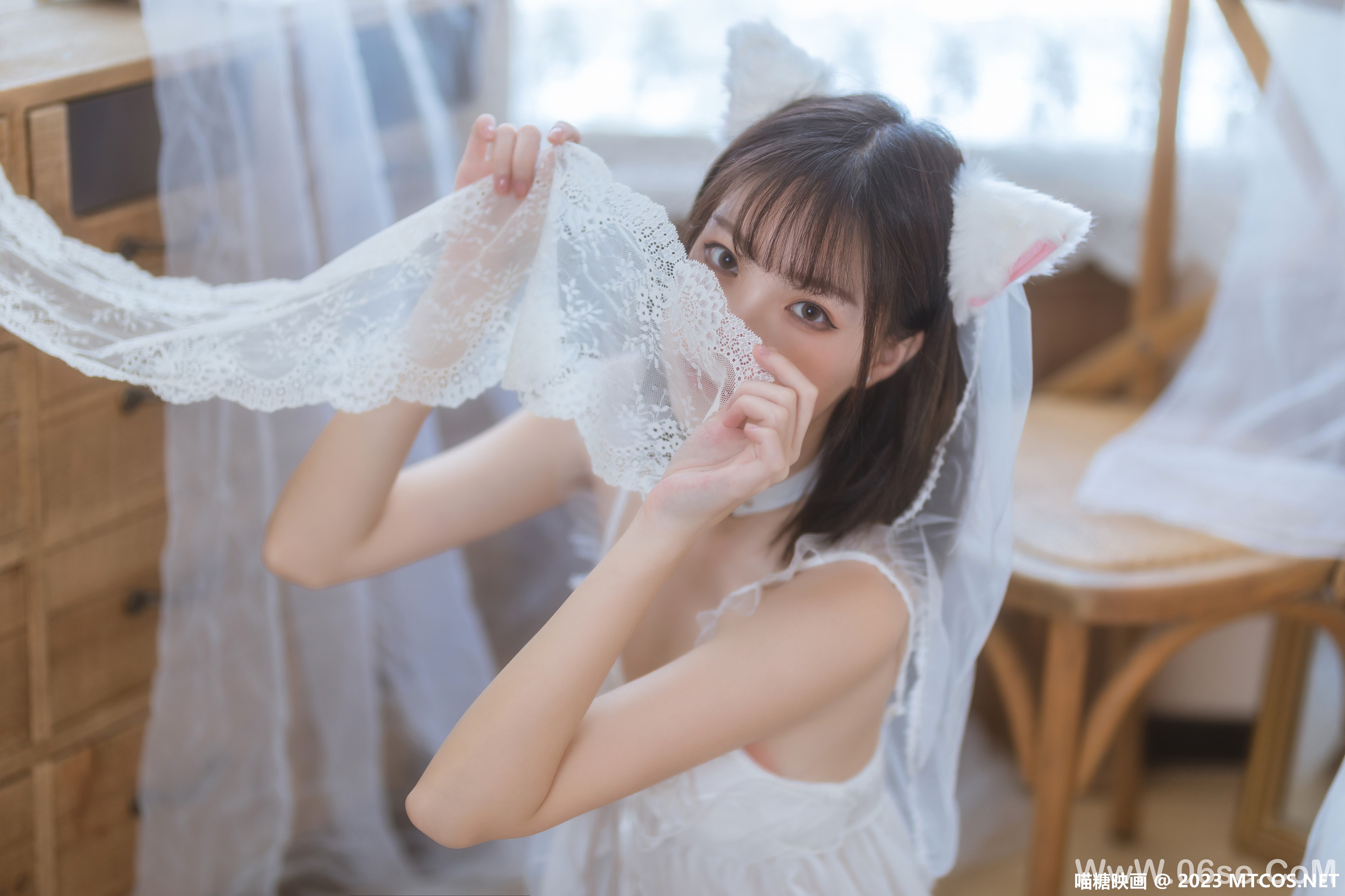 图片[24]-[喵糖映画] 2023.02.01 赏美 VOL.562 少女白色裙 [41+1P-814M]-六色网