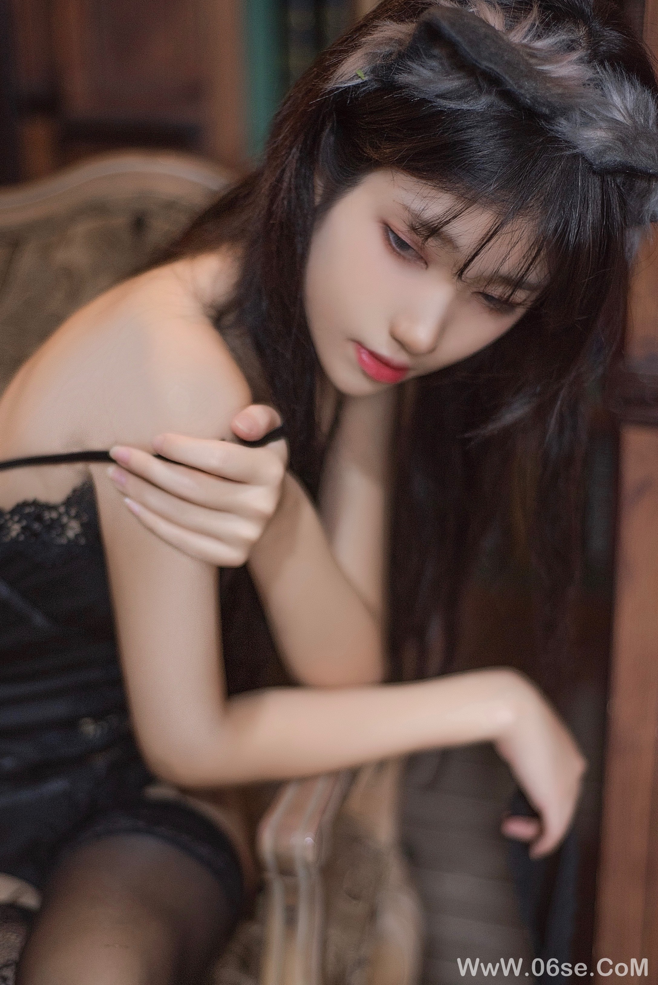 图片[8]-[喵糖映画] 2023.05.25 赏美 VOL.597 黑蕾丝 [19+1P-55M]-六色网