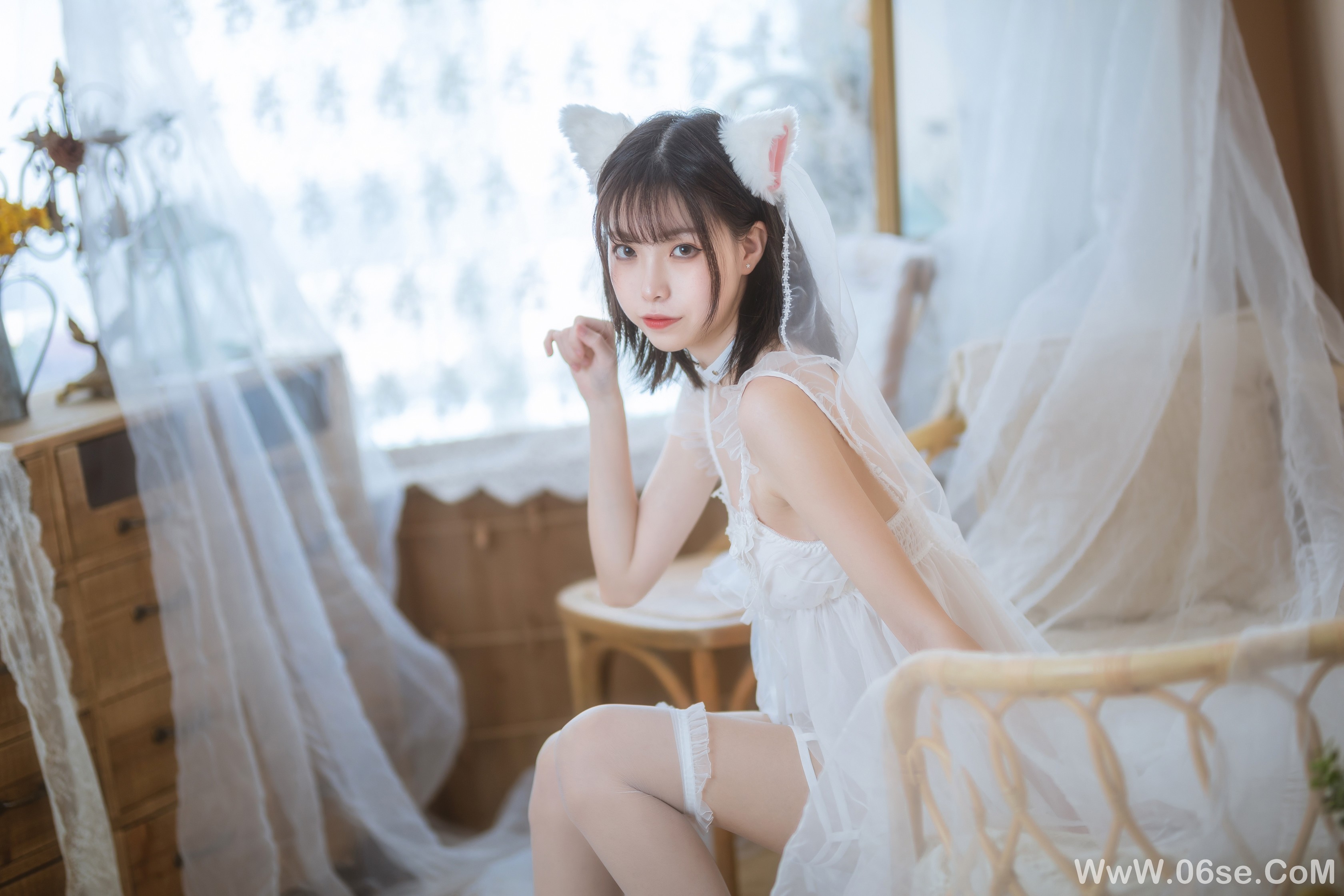 图片[29]-[喵糖映画] 2023.02.01 赏美 VOL.562 少女白色裙 [41+1P-814M]-六色网