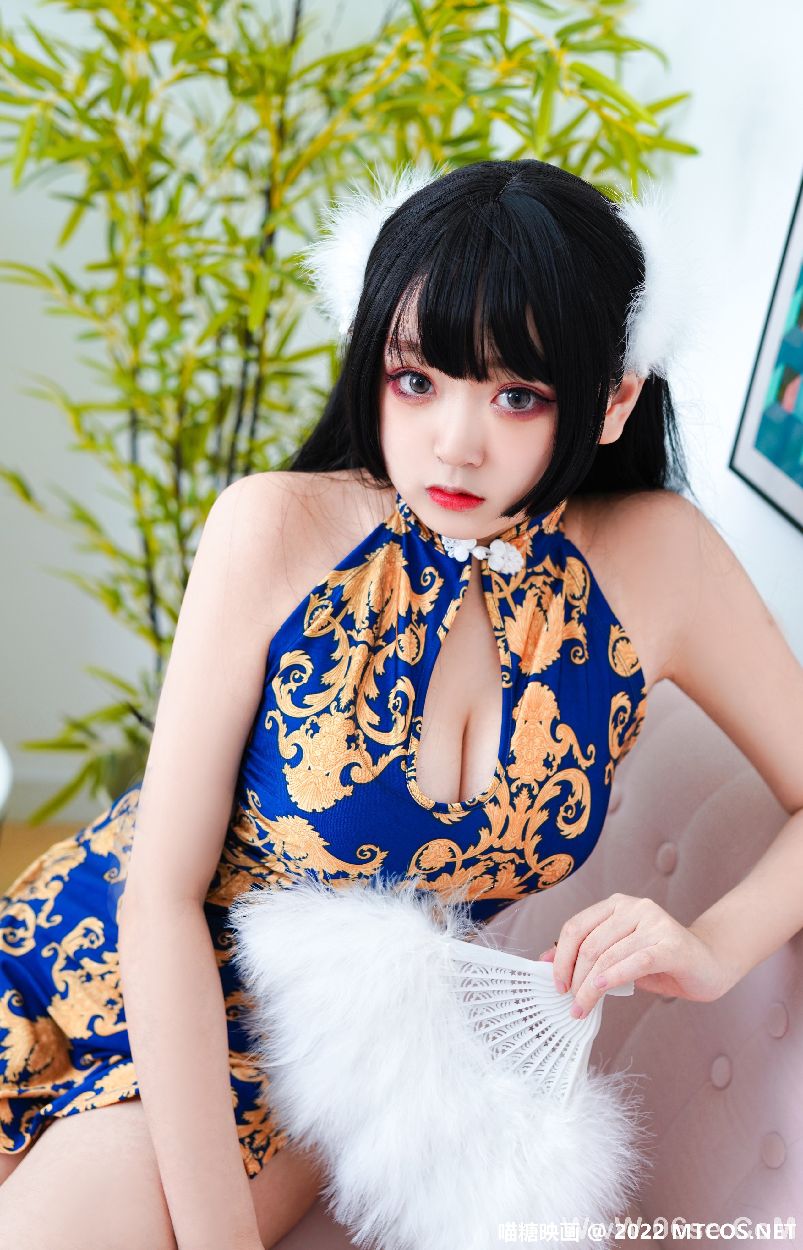 图片[19]-[喵糖映画] 2022.12.12 赏美 VOL.548 蓝色旗袍 [52+1P-1.10G]-六色网
