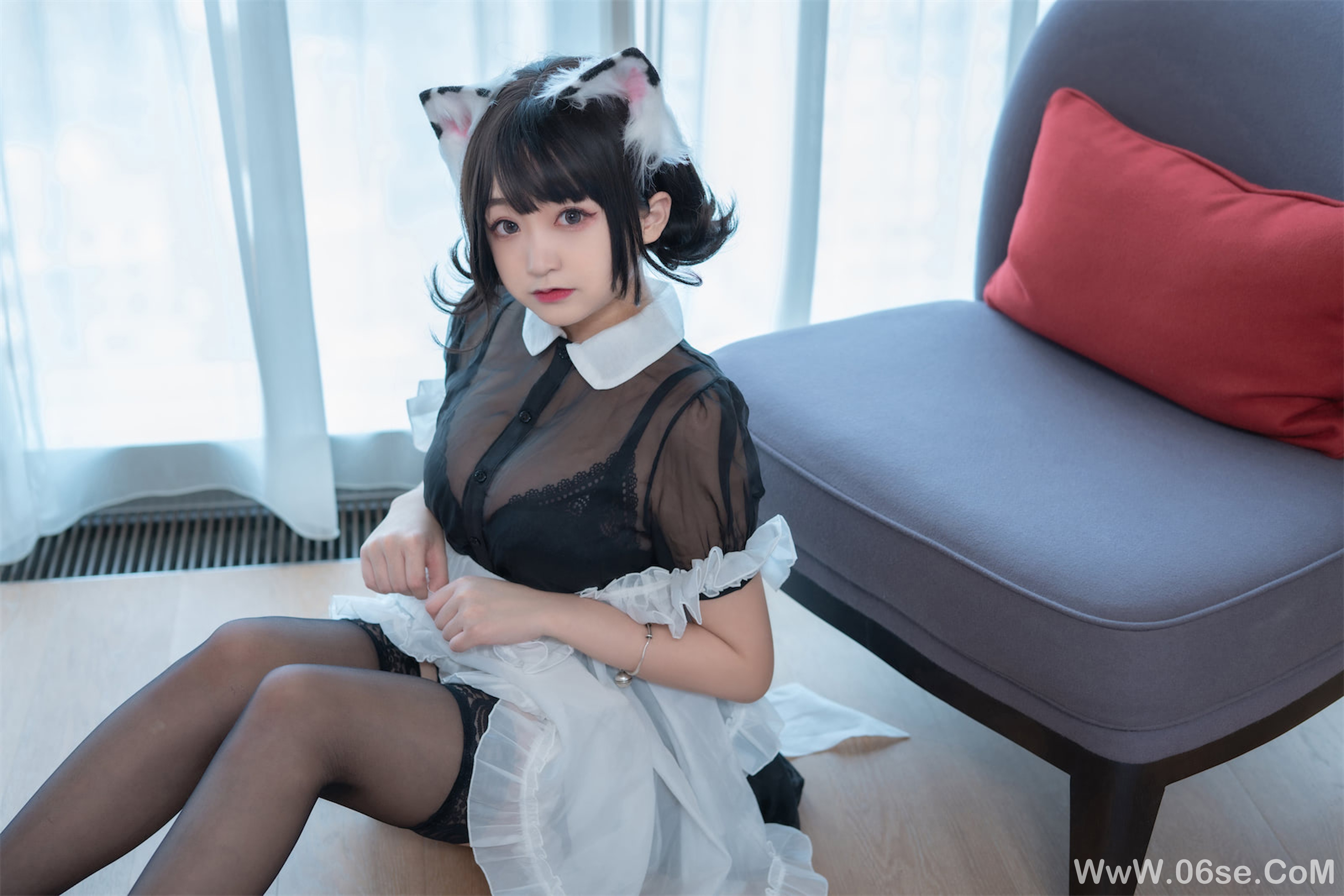 图片[34]-[喵糖映画] 2023.03.19 赏美 VOL.576 猫耳女仆 [46+1P-449M]-六色网