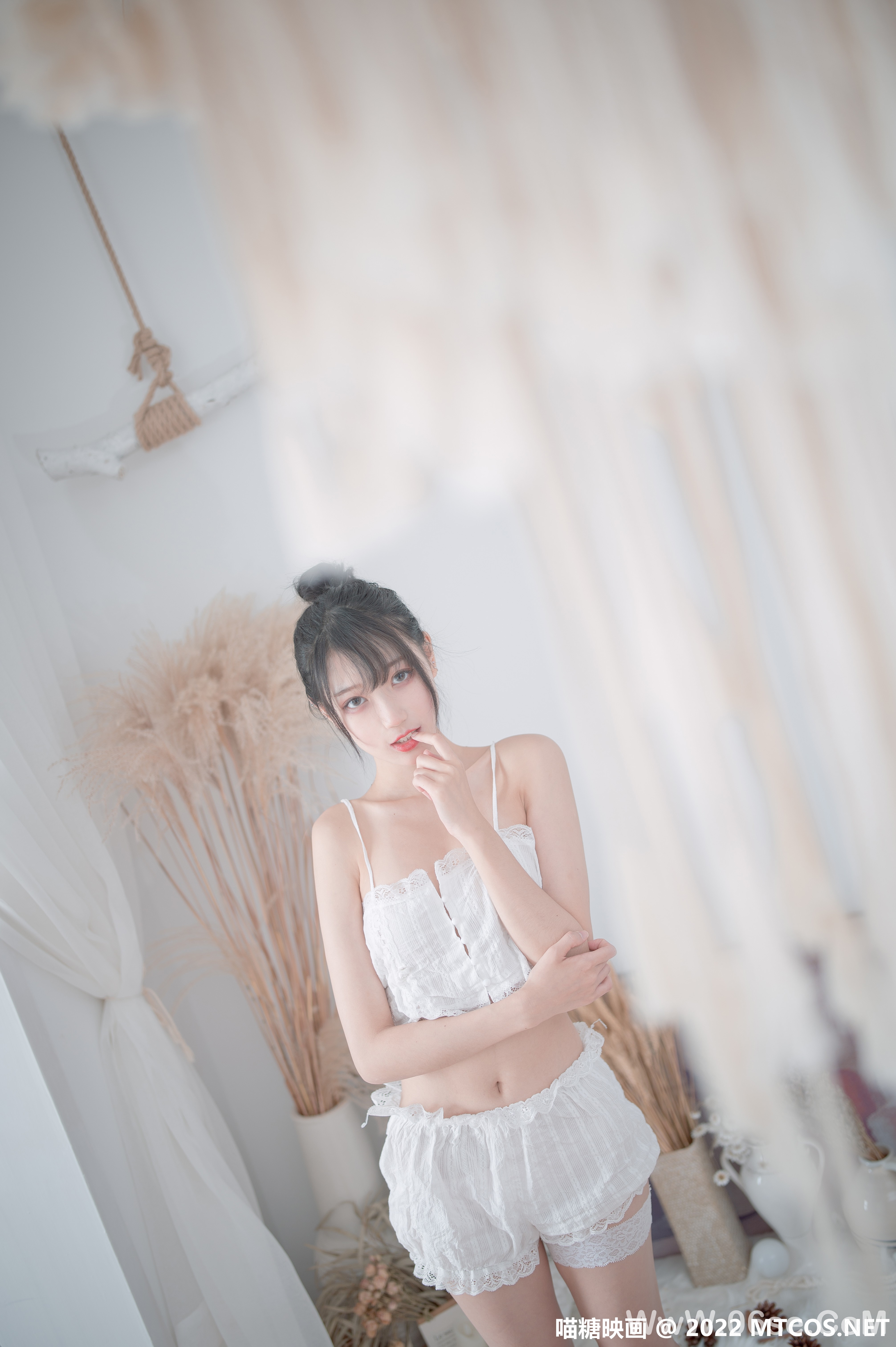图片[21]-[喵糖映画] 2022.09.09 赏美 VOL.506 白色睡衣 [20+1P-198M]-六色网