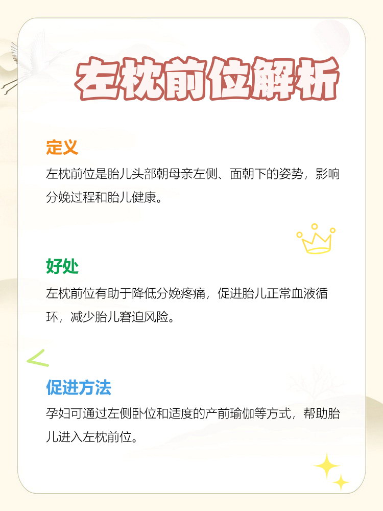 左枕前位是医学术语,通常用于描述胎儿在母体内