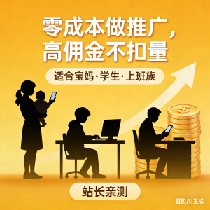 零成本做兼职，高佣金不扣量，适合学生、宝妈、上班族！