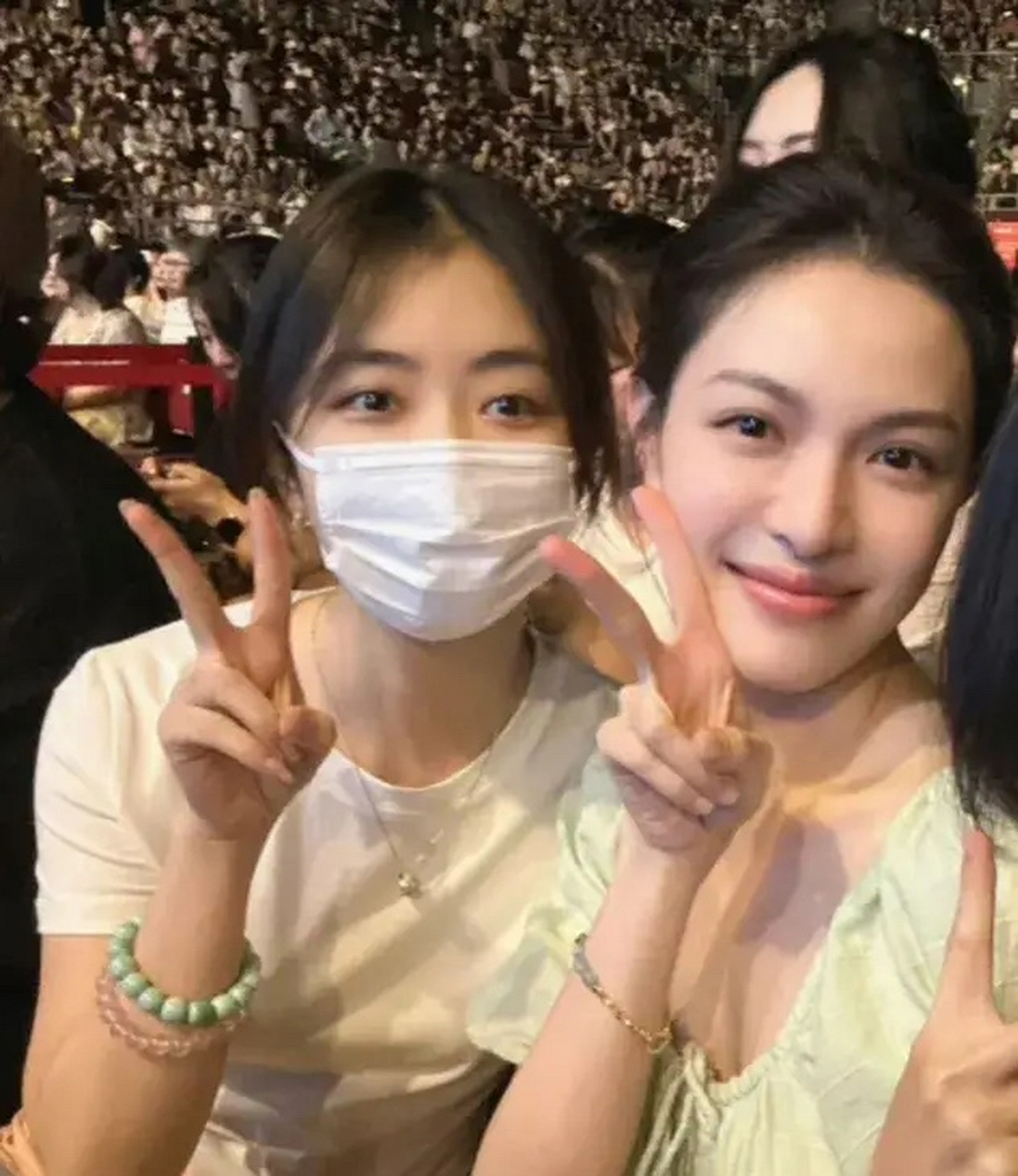 谭松韵钟楚曦一起看演唱会,谭松韵年纪居然比钟楚曦大三岁!