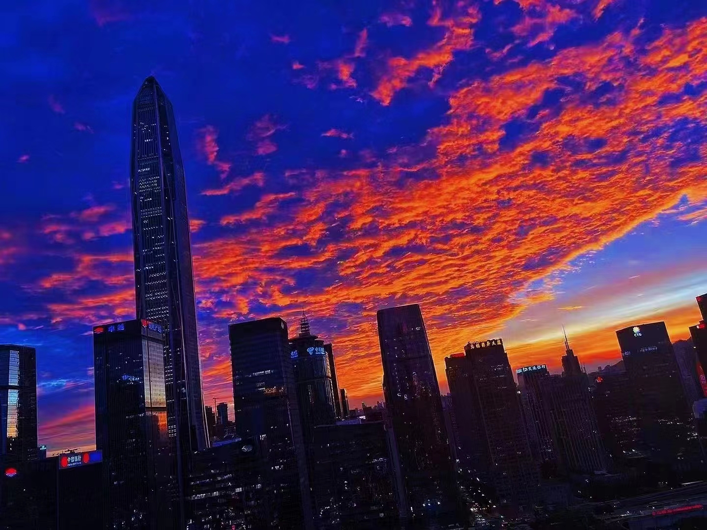 深圳夕阳美如画