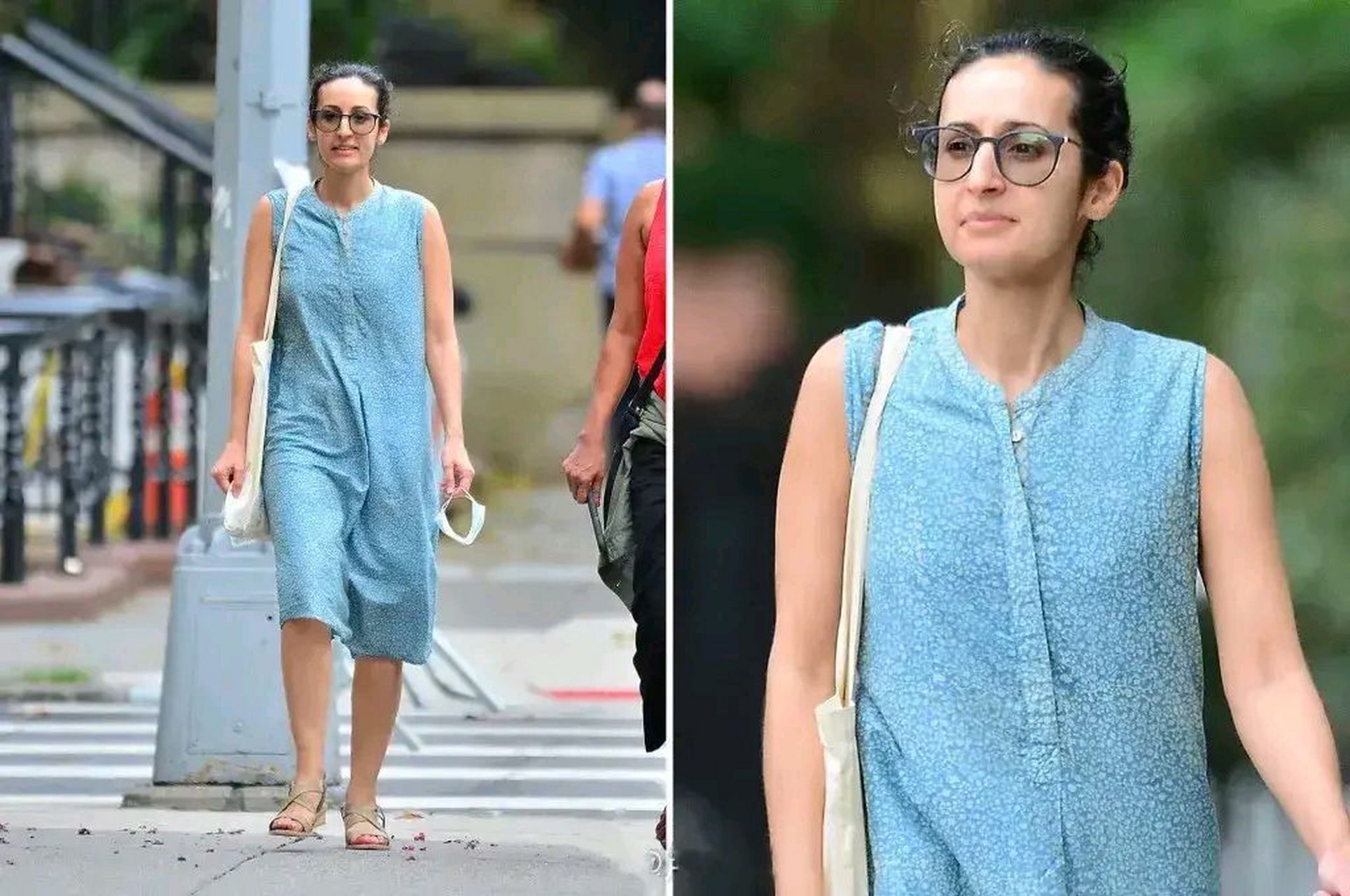 被记者拍到了,阿富汗逃亡总统的女儿今日在纽约街头散步,通美实锤了