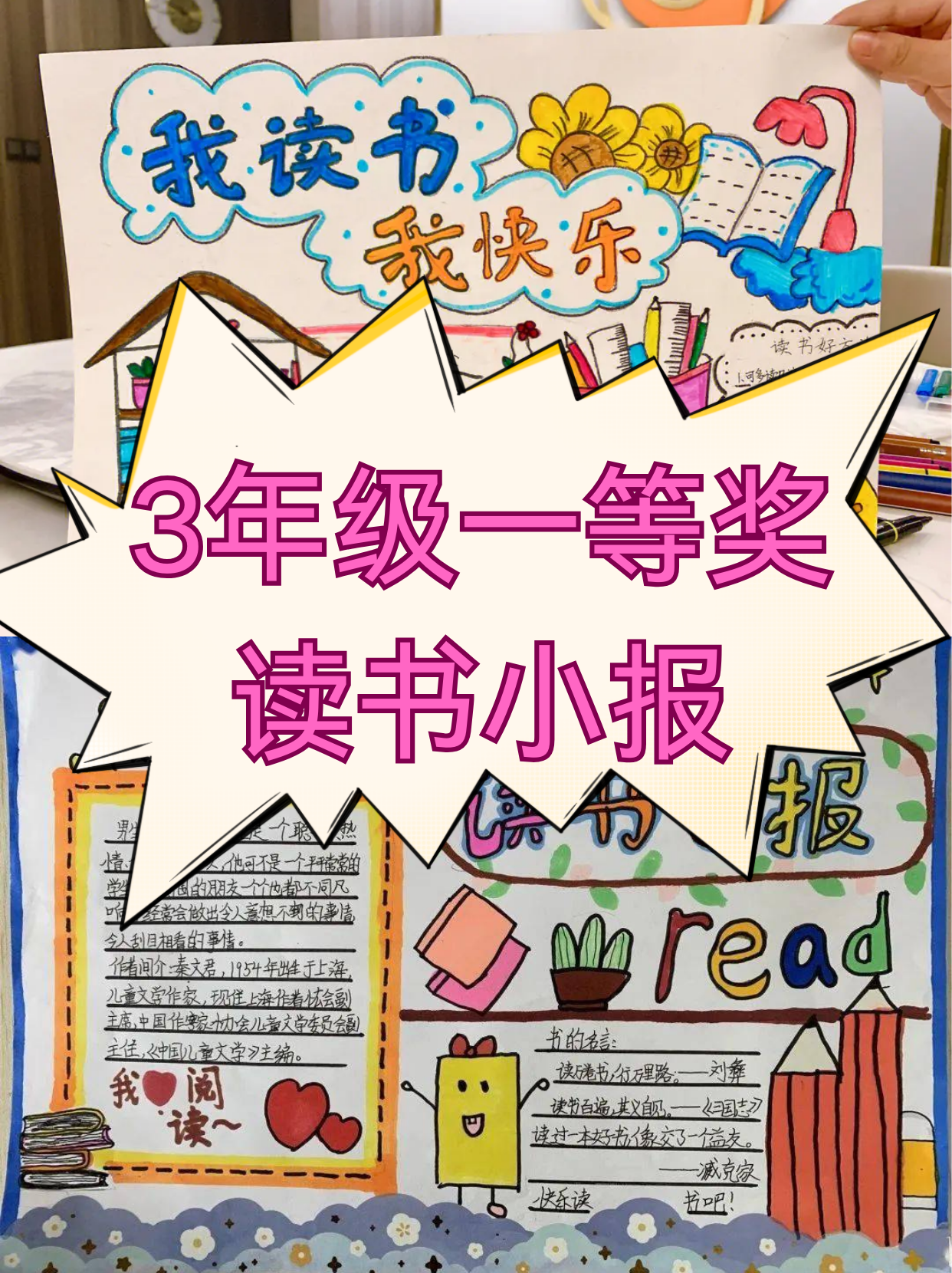 3年级一等奖读书小报