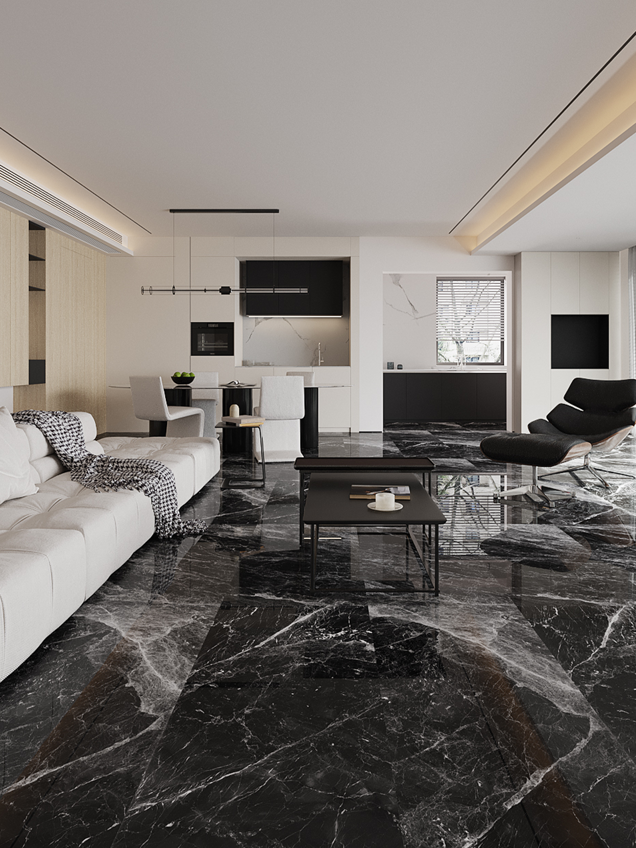 春谏刈┥钌勺 暗色瓷砖深色地板砖深色地砖客厅装修效果图现代