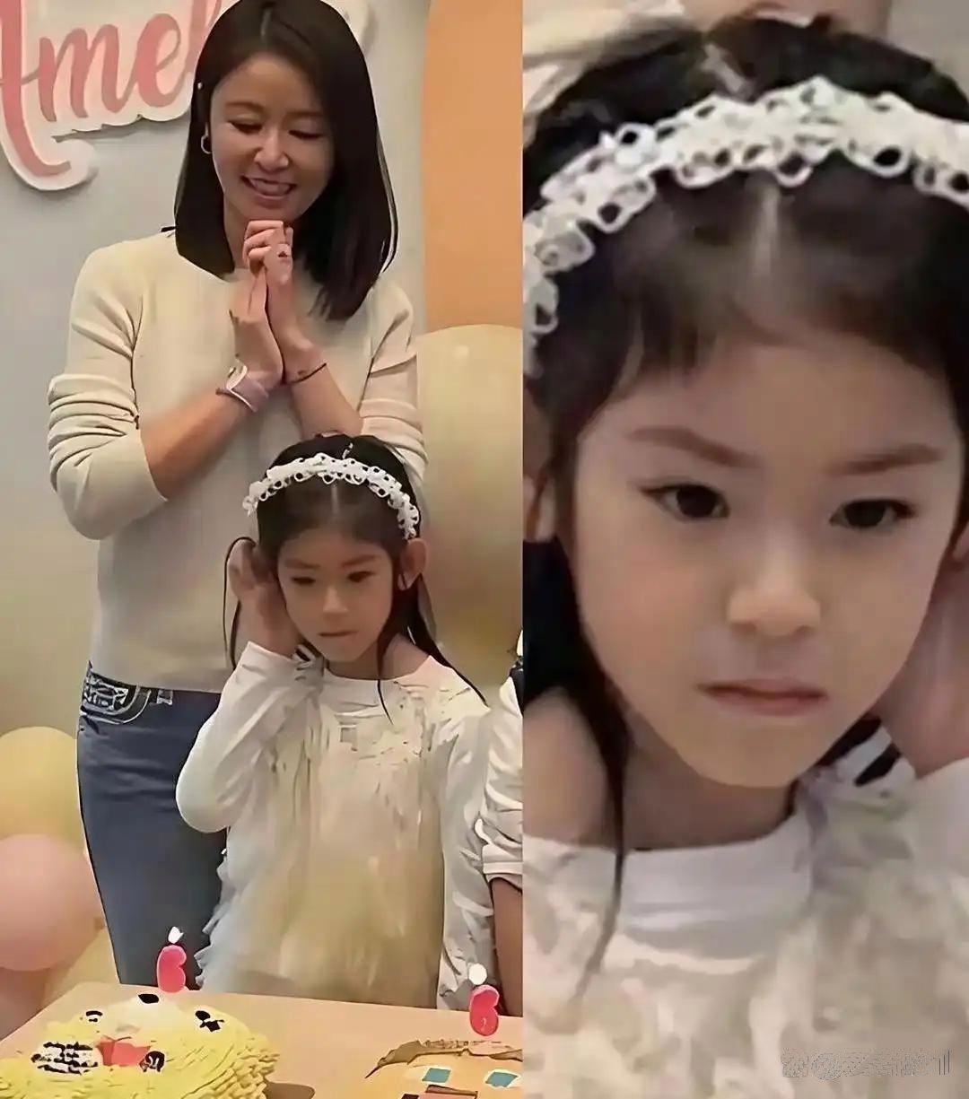 林心如这目的算是成了就想让大伙知道自家闺女小海豚长得老漂亮了
