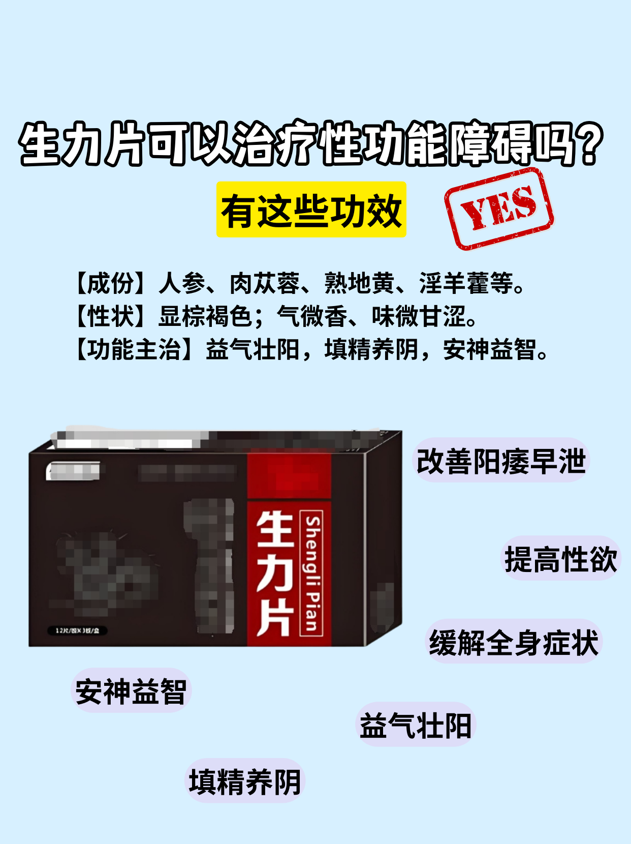很多男性朋友了解到生力片这款药物,好奇它治疗性功能障碍的效果怎么