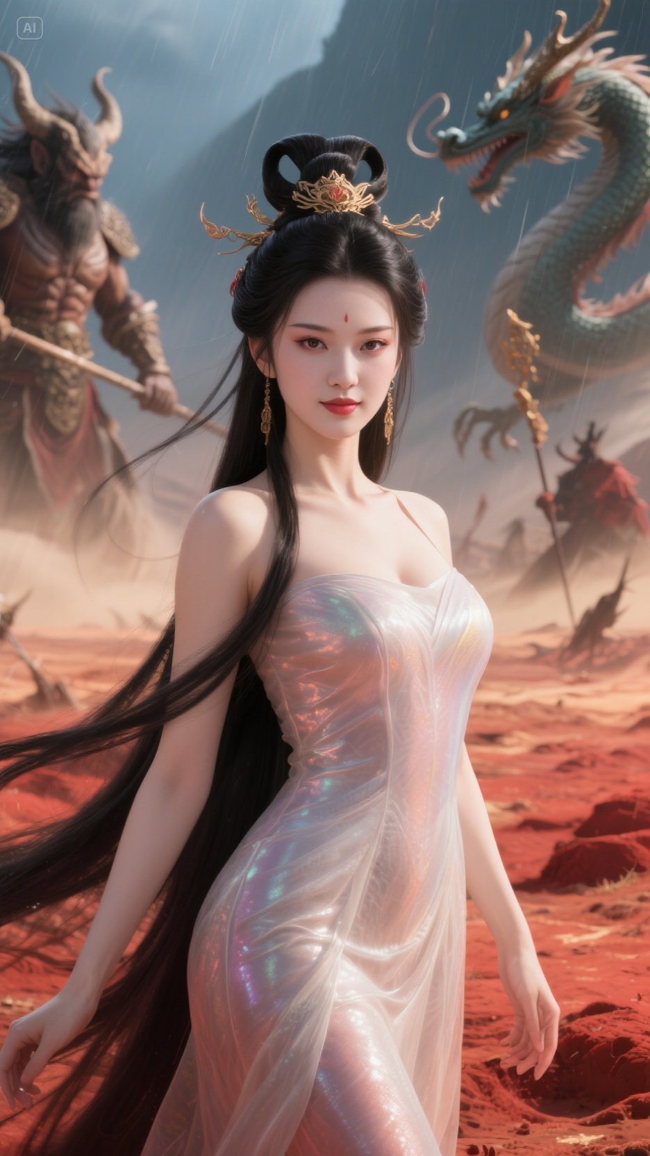 旱魃焚枯槁破陈规,玄女挥剑斩混沌,羲和驭日守恒光