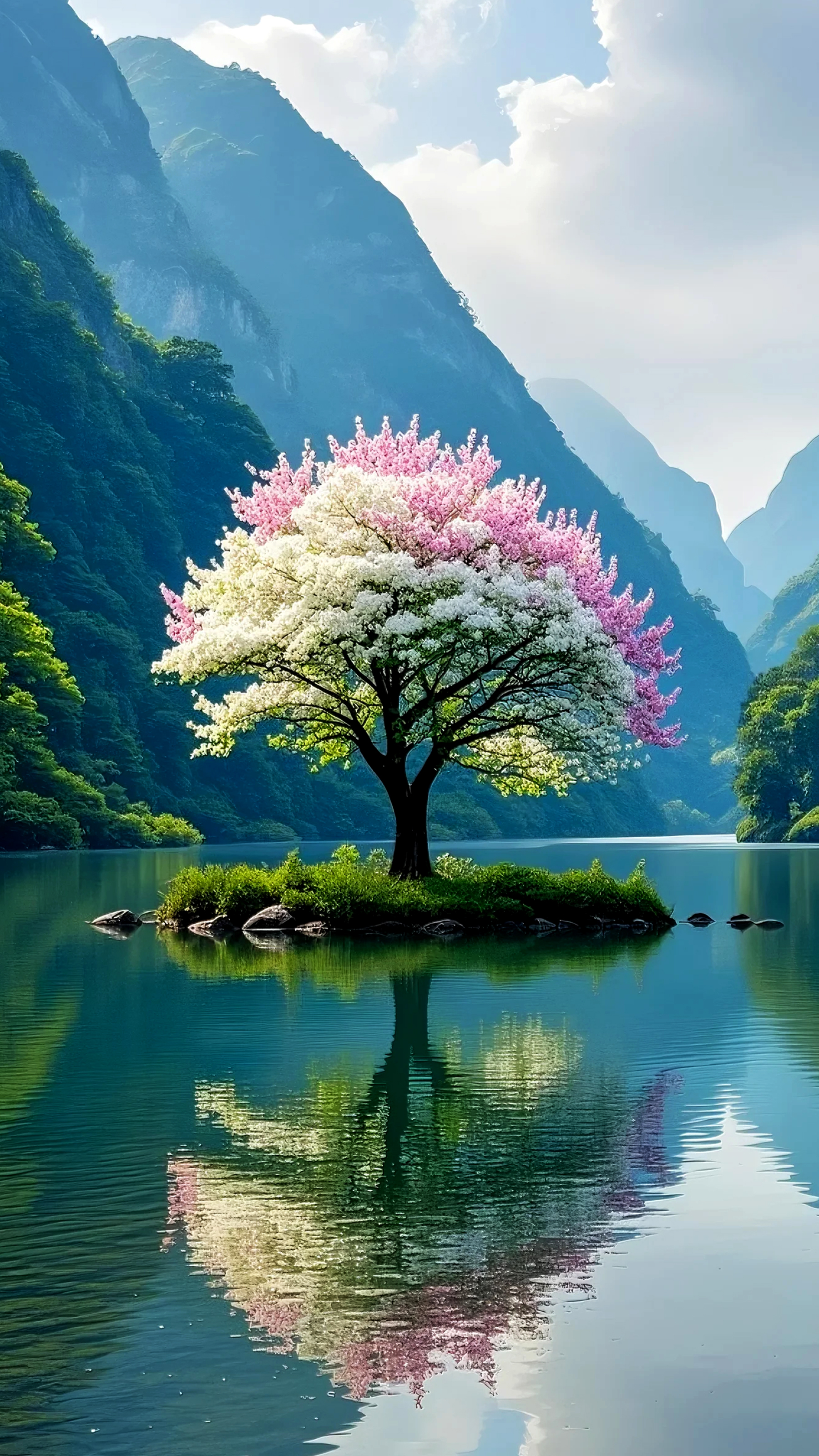 静谧的风景壁纸,解压风景#图文打卡计划